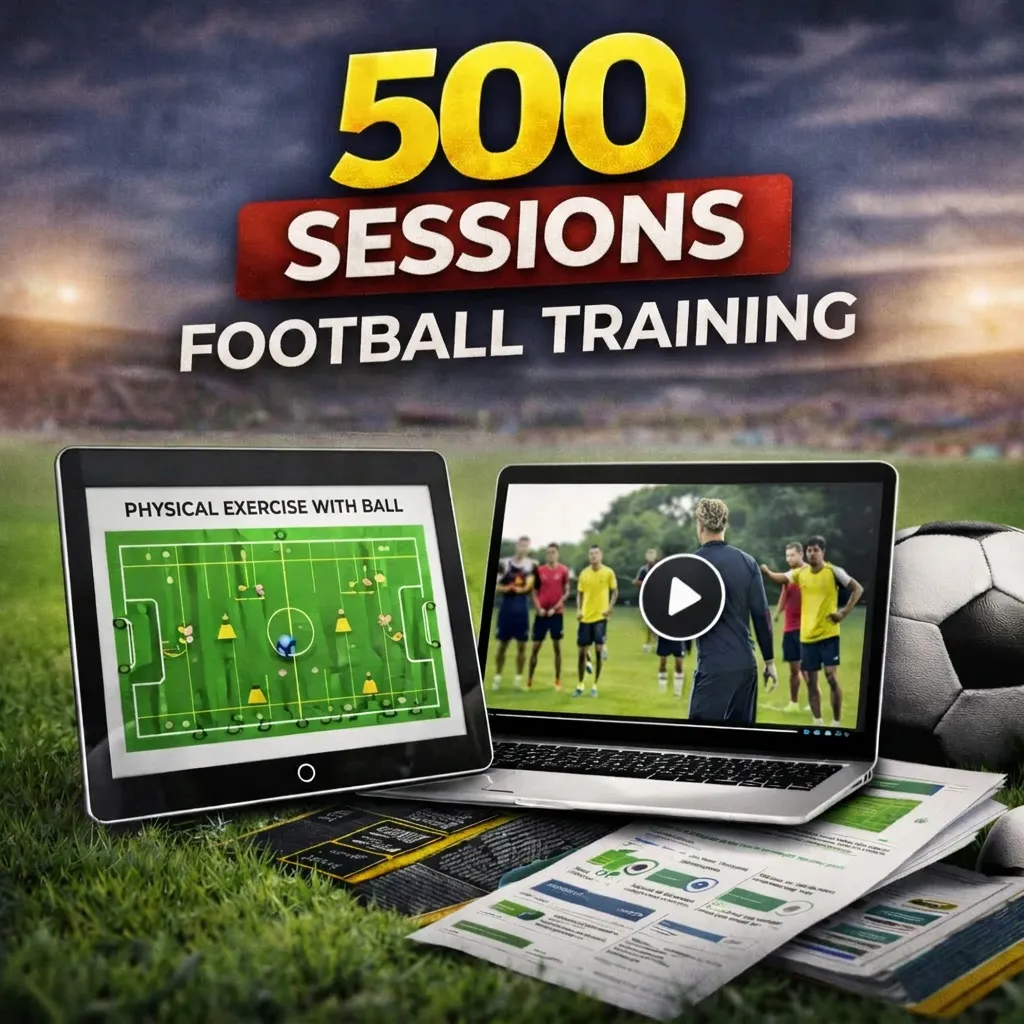 500 Football Training Sessions - Digital Material